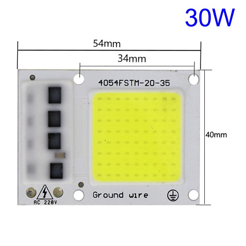 10-200W LED Chip Integrated 220V Cool White Input Light Source COB Smart IC