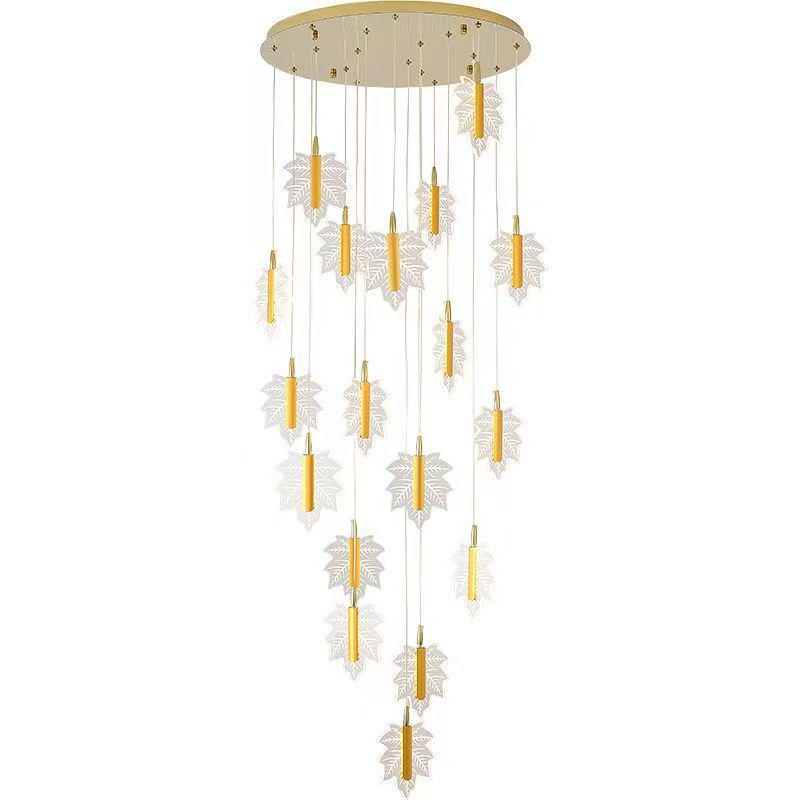 Nordic Loft Luxury Rotating Stairwell Pendant Light