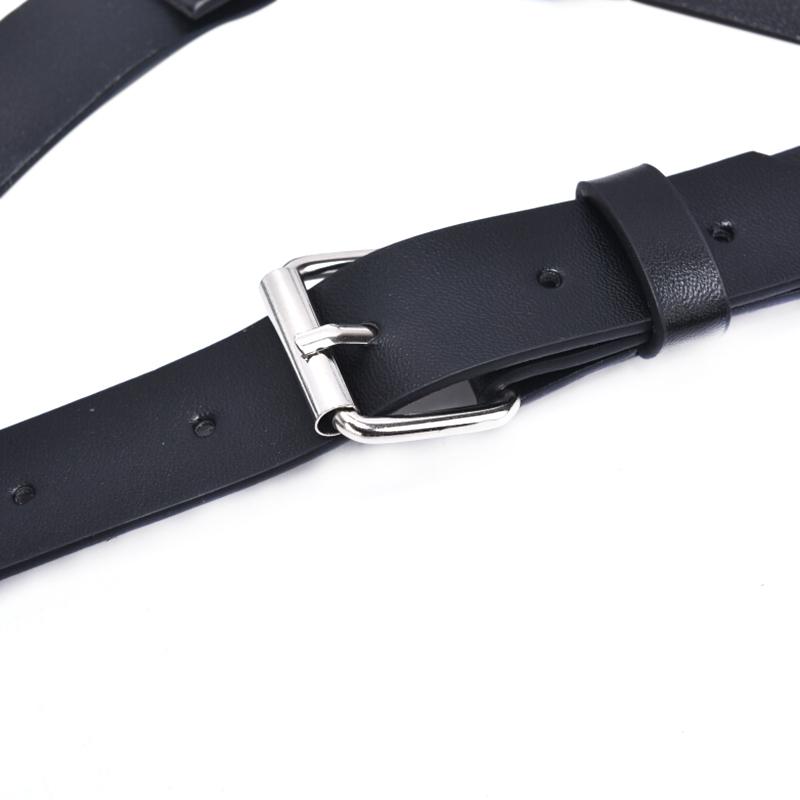 Men Body Restraint Leather Harness Belts Straps Suspenders Braces Armor Costumes