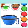 Durable 350ml Travel Pet Bowl For Food And Water In Versatile Silicone Material