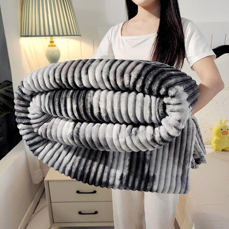 Flannel Blanket Soft Warm Throw Nap Air Conditioner Multi-use Gift