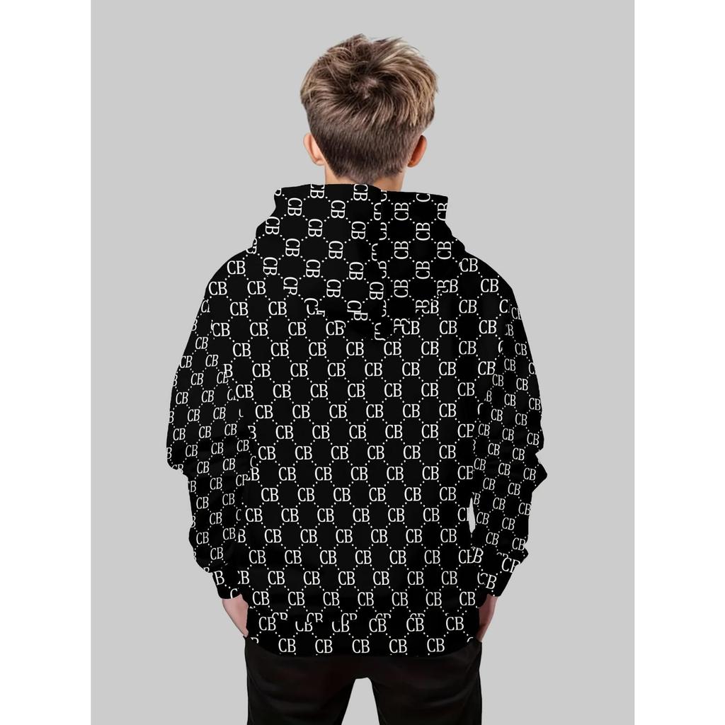 New Kids' 3D Print Hooded Sweatshirts for Boys and Girls - Autumn/Winter Casual Fashion Pullover Hoodies