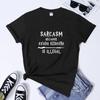 Sarcasm Because Avada Kedavra Is Illegal Printed Women's T-shirt Wizard Magic Funny Unisex T-Shirt Nerd Reading Top Sarcastic