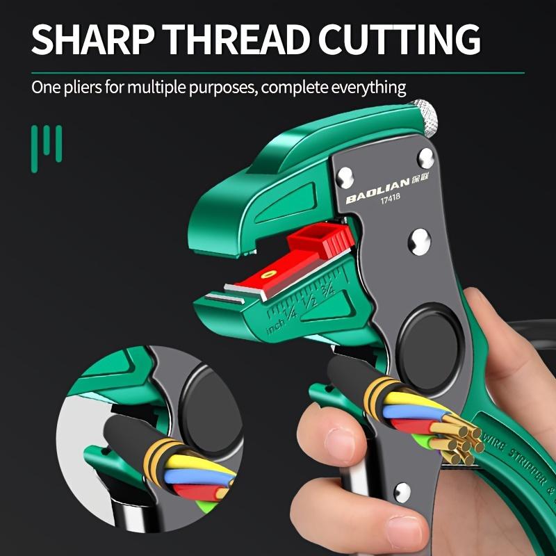 1 buc. Clește de dezizolat cabluri, electricieni, tragătoare de cabluri, clește multifuncțional de dezizolat tip cioc de rață, clește tăietor cioc de vultur,