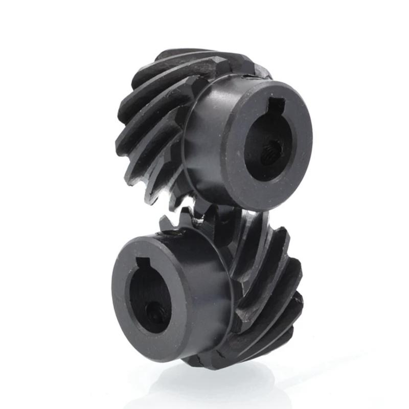 1M 13/15/20/26/30 Teeth Steel Helical Gear DIY Motor Staggered Gear 6-15mm