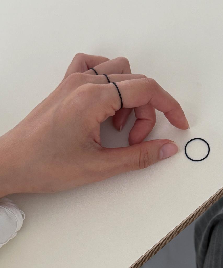 Baradu 925 Black Cutting Ring