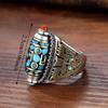 Six-character Mantra Ethnic Style Ring Open Luck Rotatable Finger Ring  Jewelry Accessories