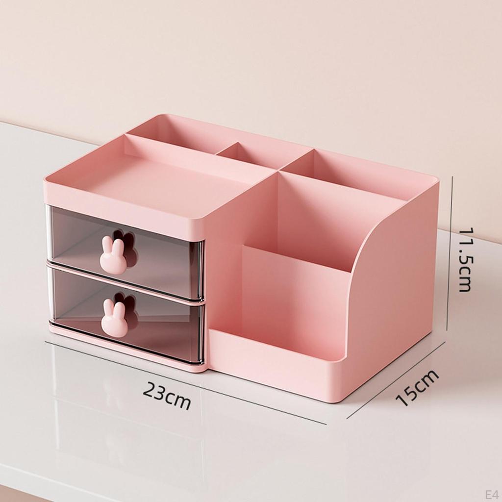 Stolní organizéry Úložné stojany Příslušenství Kosmetický velkokapacitní přihrádkový stůl