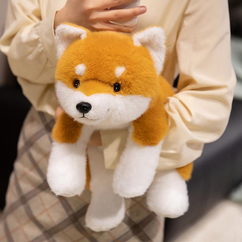 Cartoon Dog Plush Toy Stuffed Animal Akita Puppy Doll Soft Kawaii Shiba Inu Pet Pillow Toys for Children Birthday Christmas Gift