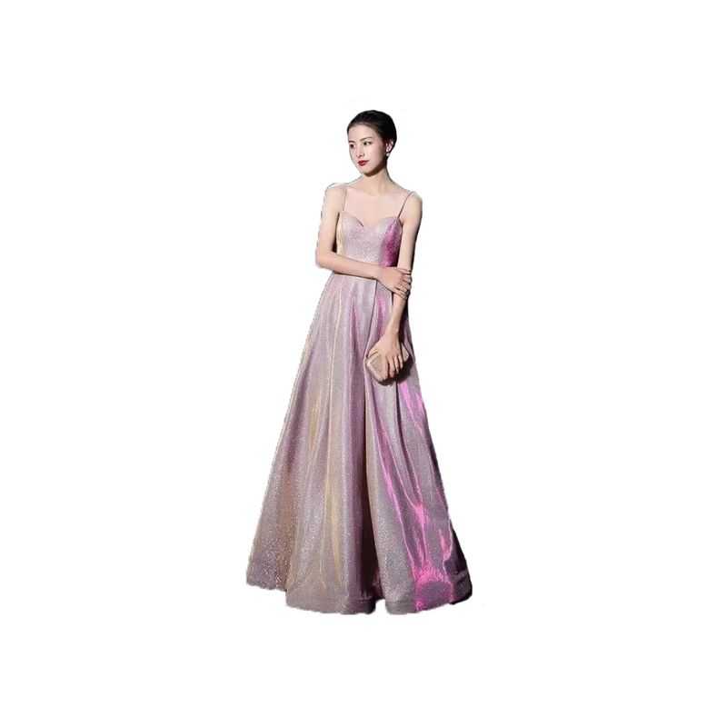 Foreign Trade Summer Birthday Party Dress Banquet Annual Meeting Sling Slimming Starry Sky Evening Dress Jumpsuit DRESS