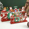 2027 Wooden Christmas Ornament - English Letter Tree Decorations