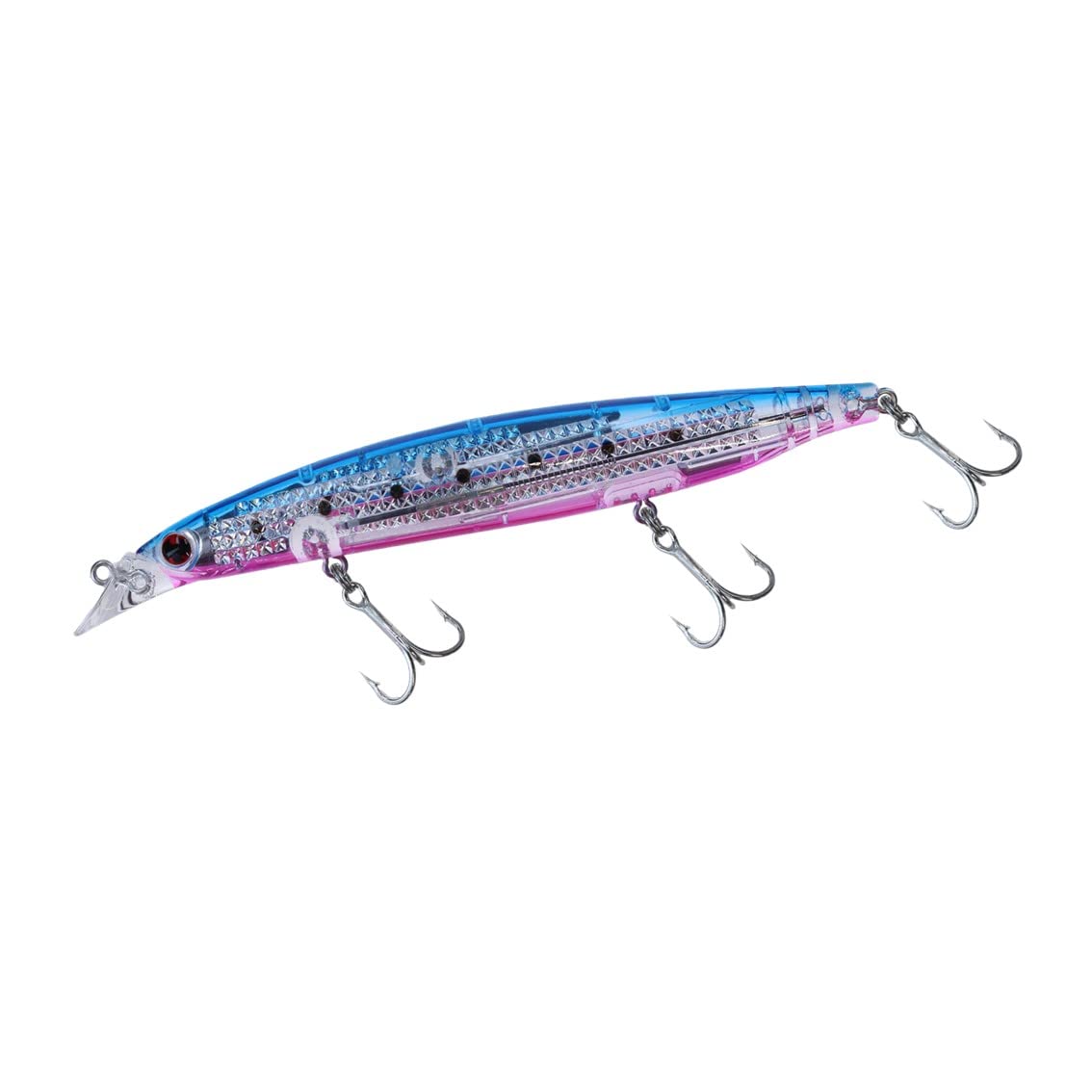 

Daiwa Shoreline Shiner Z Vertis LI Blue Pink Sardine Lure with Laser Impact R125S-LI