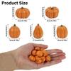 Miniature Resin Halloween Pumpkin Figurines Set of 50 for Table Decoration Garden Accents and Seasonal Craft Displays