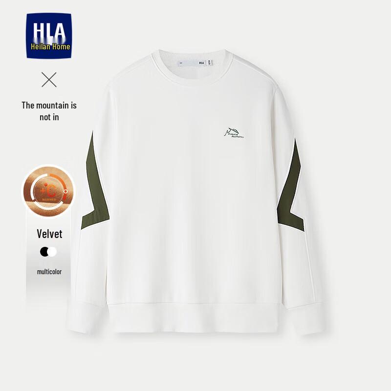 

HLA Men s Embroidered Colorblock Fleece Sweatshirt