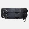 PU Leather Waist Belts with Metal Buckle Adjust Length Medieval Waist Belt Woman Jeans Dresses Skirt Coat Waistband