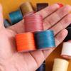 25M Dicke Gewachste Schnur Für Leder Gewachste Kordel 0,5mm Perlenfaden Für Armband Perlenstickgarn Flache Gewachste Nähschnur