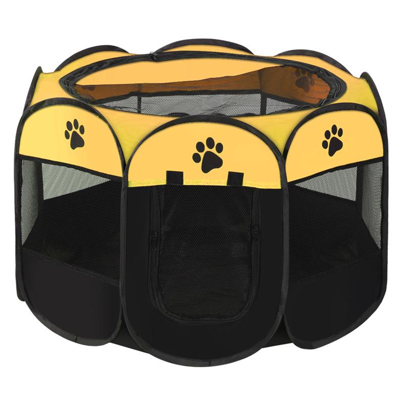 Octagonal Foldable Scratch-Resistant Pet Fence and Tent for Dogs and Cats