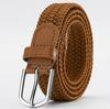 Unisex Elastic Stretch Canvas Belt - Korean Style Versatile Woven Waist Belt for Men and Women