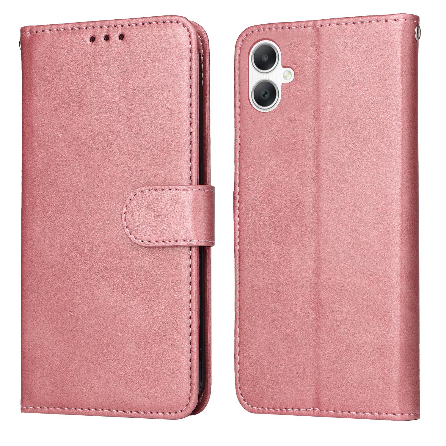 

For Samsung Galaxy A07 4G/A06 4G/A06 5G Case Wallet PU Leather Folio Flip Phone Cover Pink