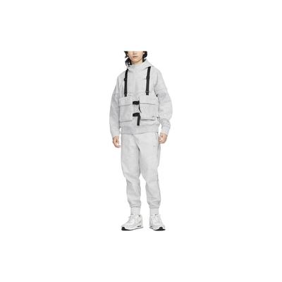 Felpa con Cappuccio e Zip da Uomo SS23 Patchwork con Logo Solido Giacche Grigio Fumo FB7414-077