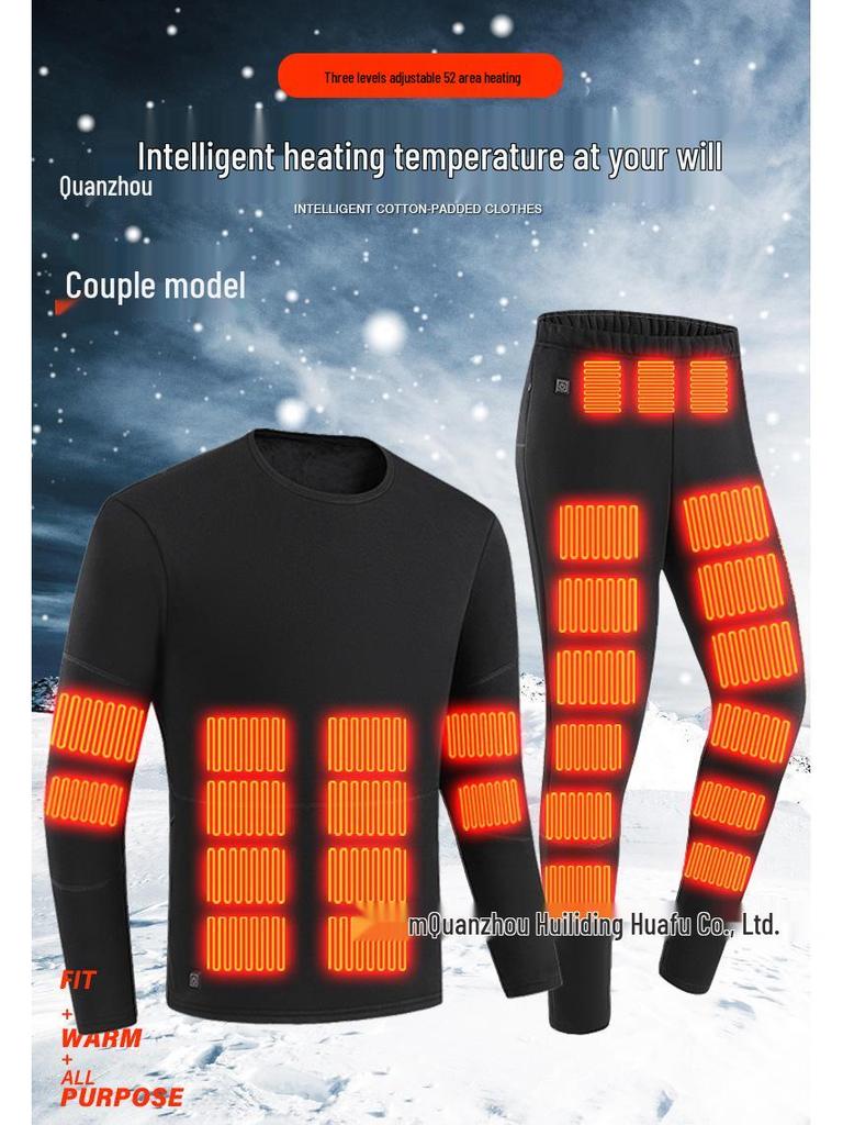 Unisex Electric Thermal Underwear: Intelligent Heating, Constant Temperature for Winter Warmth.