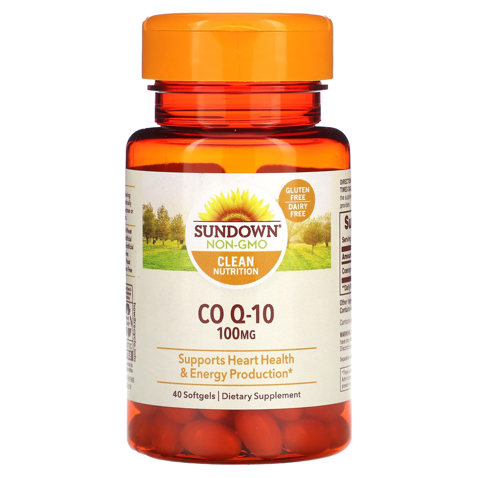 

Co Q-10, 100Mg, 40 Softgels