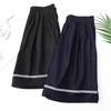 Plus Size Women's High Waist Lace Tencel Denim Capris Shorts - Slimming Wide Leg 