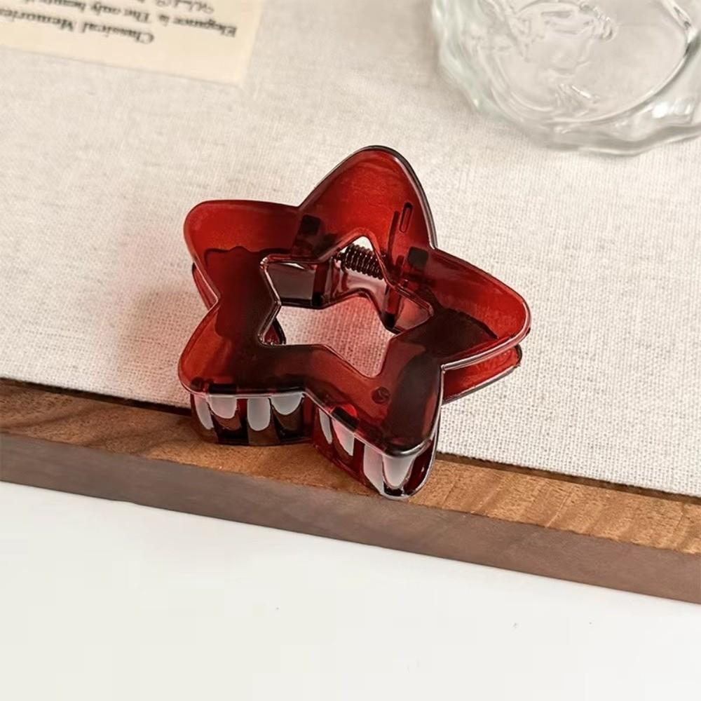 Plastic Small Hair Pin Hollow Coffee Hairpin Vintage Hair Accessories  For Women Girls