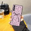 Creative Leopard Print Bow Case for Samsung Galaxy A57 A15 A23 A55 A37 A53 A17 A25 A16 A05 A06 A73 A51 A52 A36 Phone Cover A13