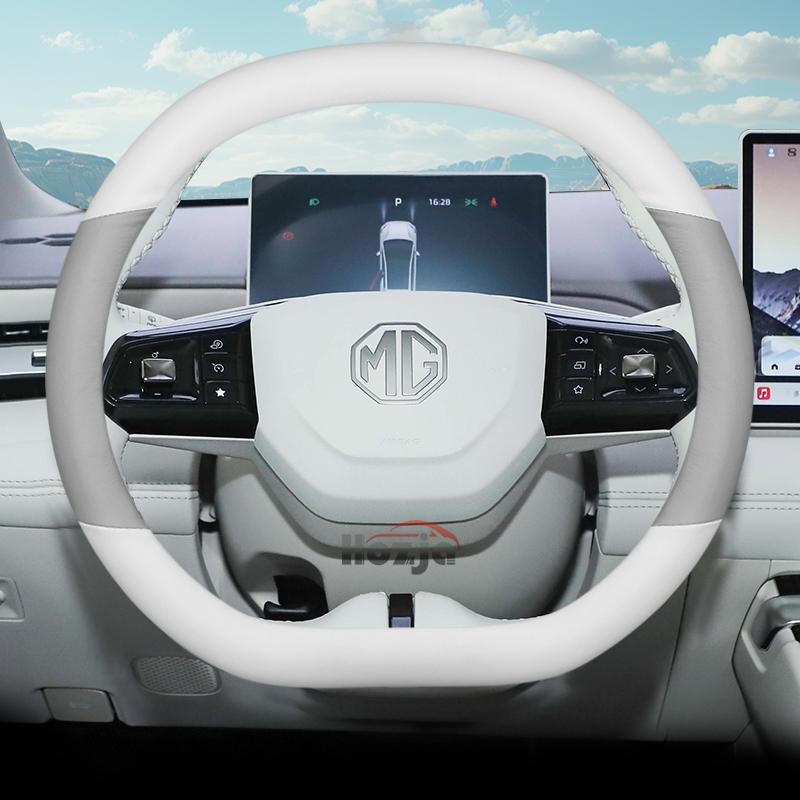 Coprivolante in Pelle per Auto per MG 4 7 ONE HS EHS ZS ES5 GT PHEV Ibrido Lusso 2024 2025 2026 Accessori