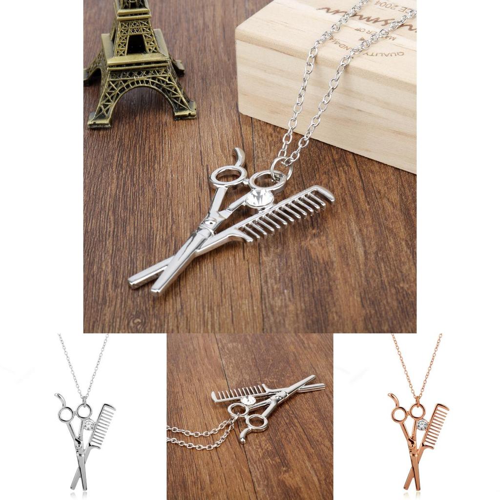 Stylish Trending Jewelry Necklace With Alloy Scissor Charm For Men And Women