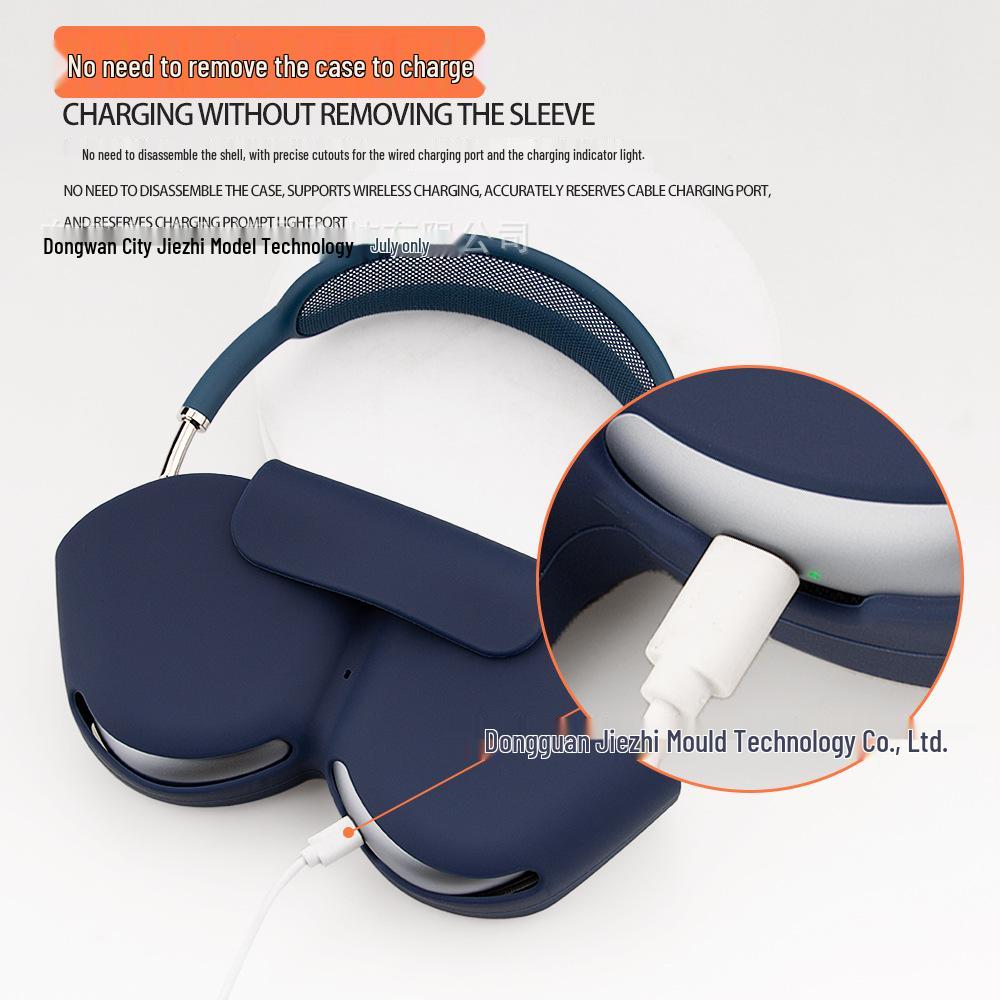 Apple AirPods Max Protective Silicone Case: Anti-Scratch, Anti-Drop, and Durable Storage Bag.