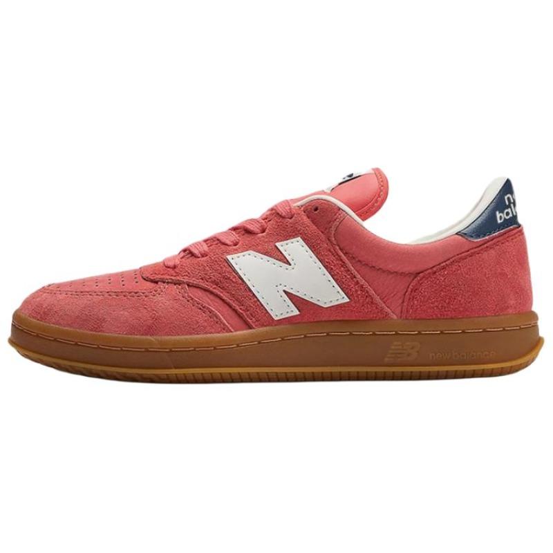 New Balance T500 Унисекс Красные Белые Низкие Кеды для Скейтбординга Удобная Тонкая Подошва CT500AB 38