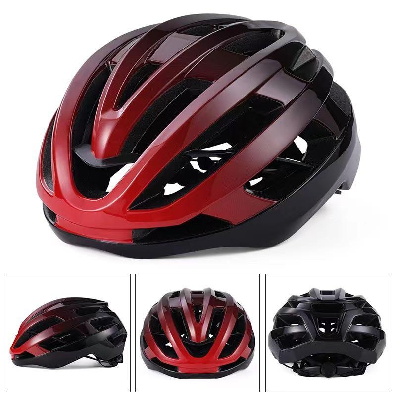 Unisex Cycling Helmet Mountain Road Bikes Integrated Spine Design Full Molded EPSPC Shell With Rear LED Light