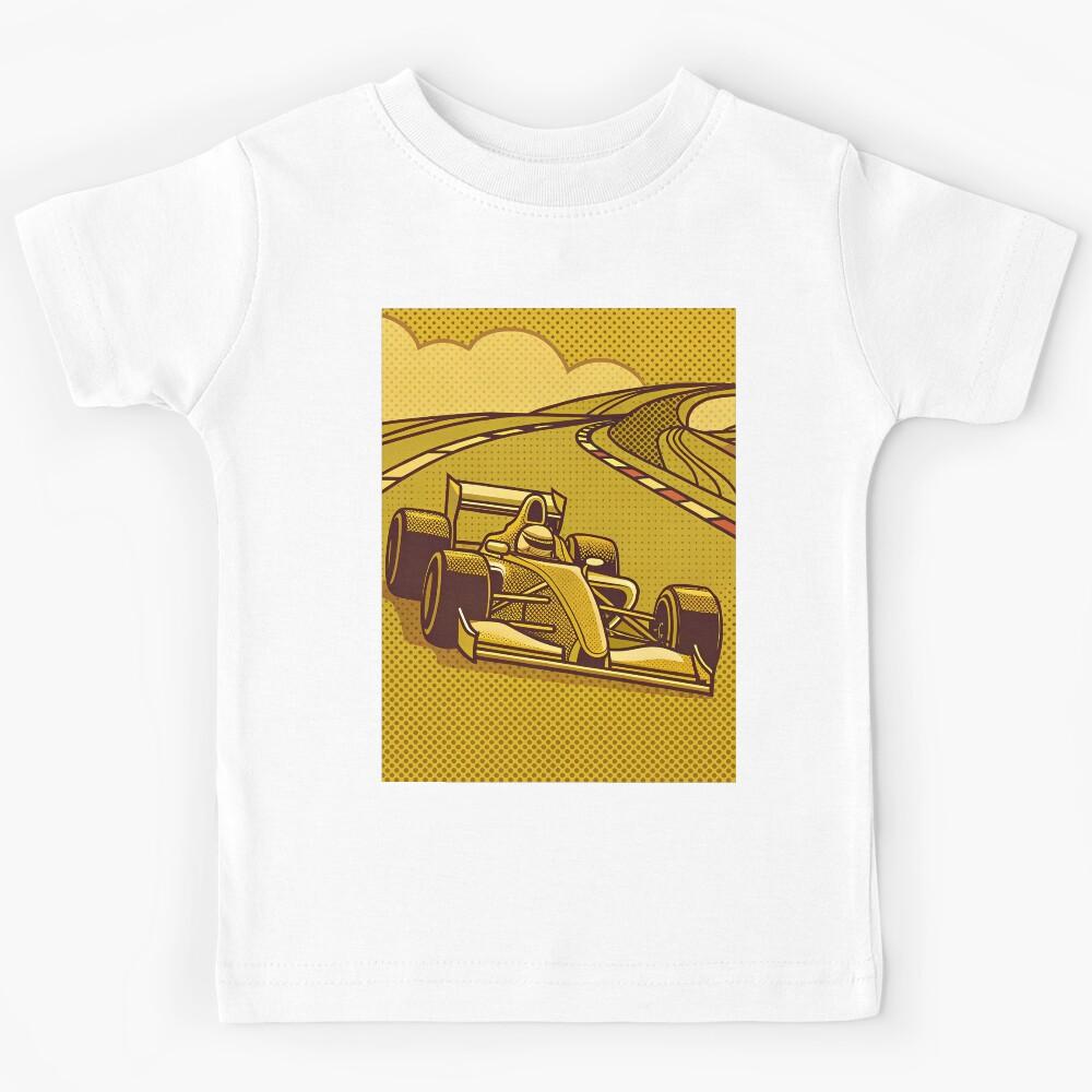 Yellow Pix Car Sci-Fi Colors Speed F1 Kids T-Shirt 150