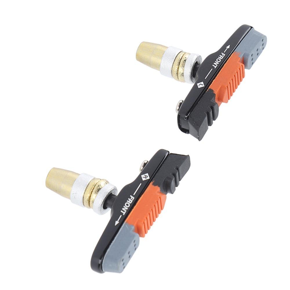 1 Pair Grooved Surface Bike Brake Pads Quiet Braking Mountain Bike Brake Pads  Bike Repair