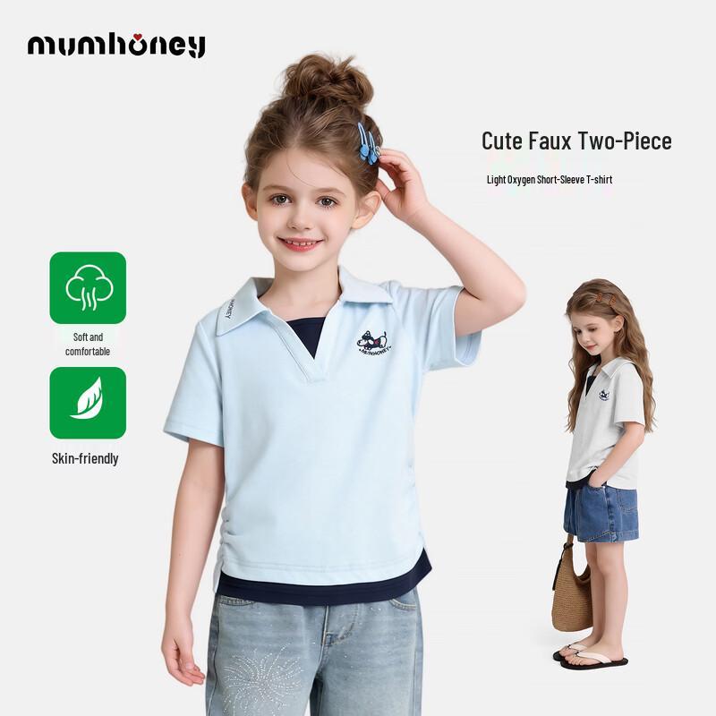 

Heinimumu Girls Slim Fit Short Sleeve Polo T-Shirt 150