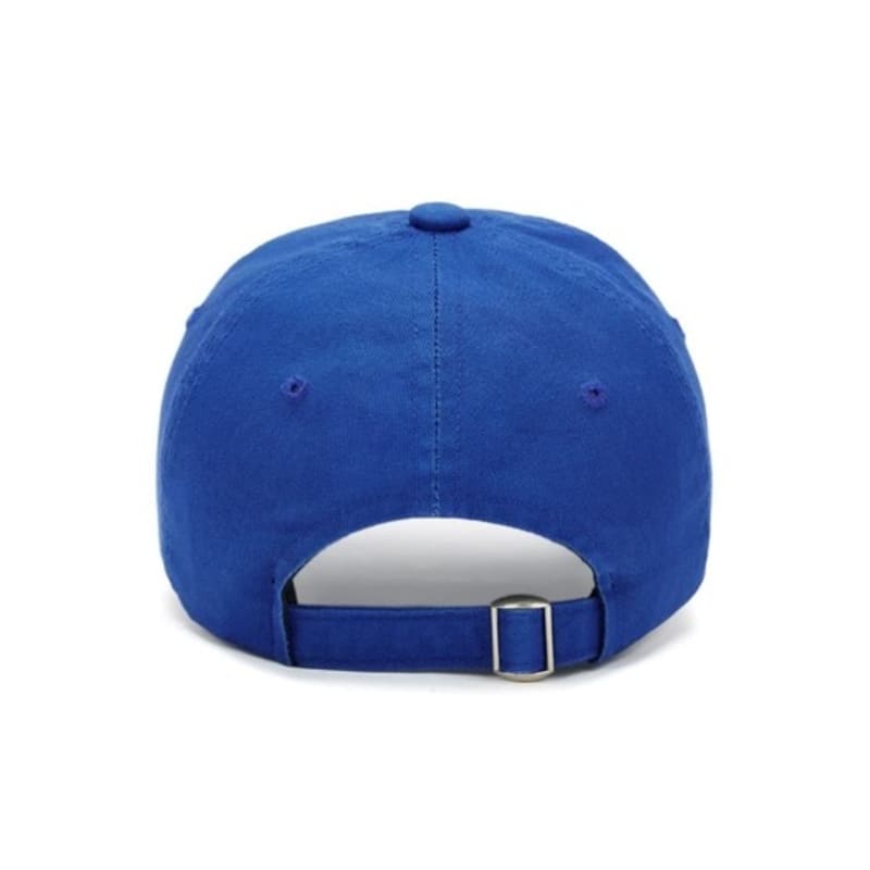 DEINET DEINET WASHED LOGO CAP IN BLUE