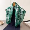 Sciarpa Pashmina Stampata alla Moda da Donna Sciarpa di Seta Sciarpa Quadrata Fascia per Capelli con Nastro di Raso Collo Design di Lusso Bandana Hijab Foulard