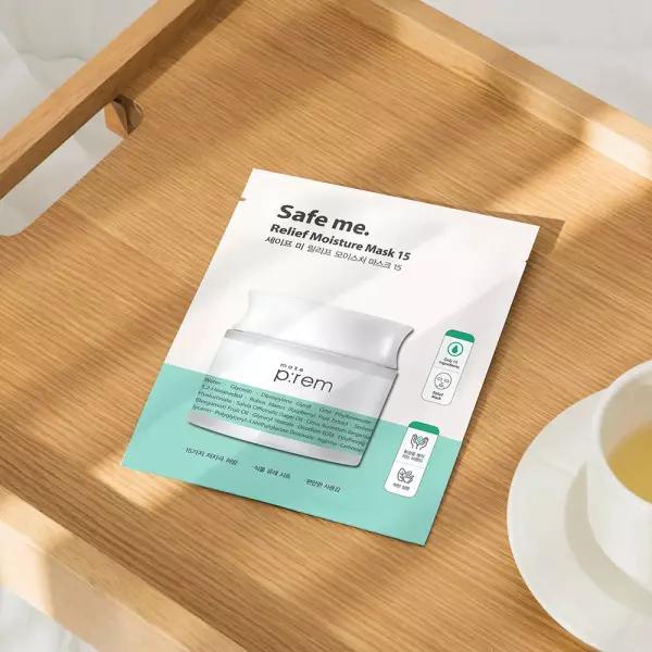 Сделайте P:REM Безопасная для меня Увлажняющая маска для снятия стресса 15 (10 листов), 1 пакет: Успокаивающая увлажняющая маска для кожи