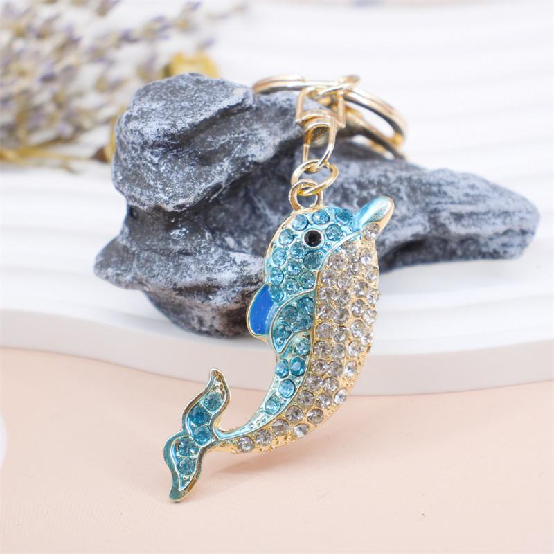 Rhinestone Flamingo Keychain Flamingo Pendant Keychain Rhinestone Crystal Keyring Car Key Chain Key Holder Handbag Purse Charm