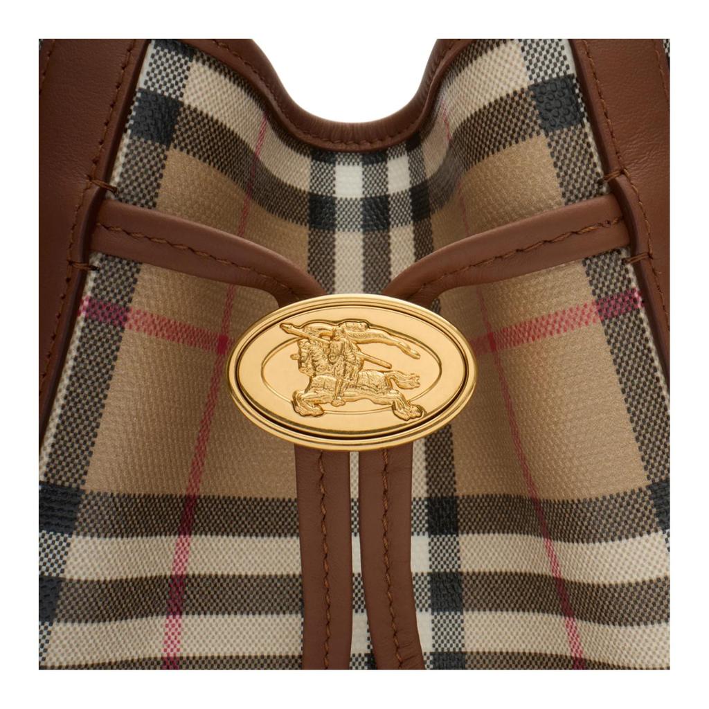 Burberry Cotton Bucket Bag, Shoulder Bag, Crossbody Bag Small Women's Archive Beige 81289561