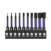 10-Piece S2 Hex Screwdriver Bit Set (H1.5-H8, 50mm) for Electric Screwdrivers & Drills