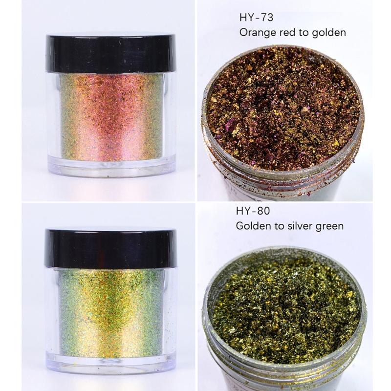 Nail Powder Flake Colorful Coarse Cloud Brocade Powder Handmade DIY Face Body Makeup Nail Art Decoration Supp