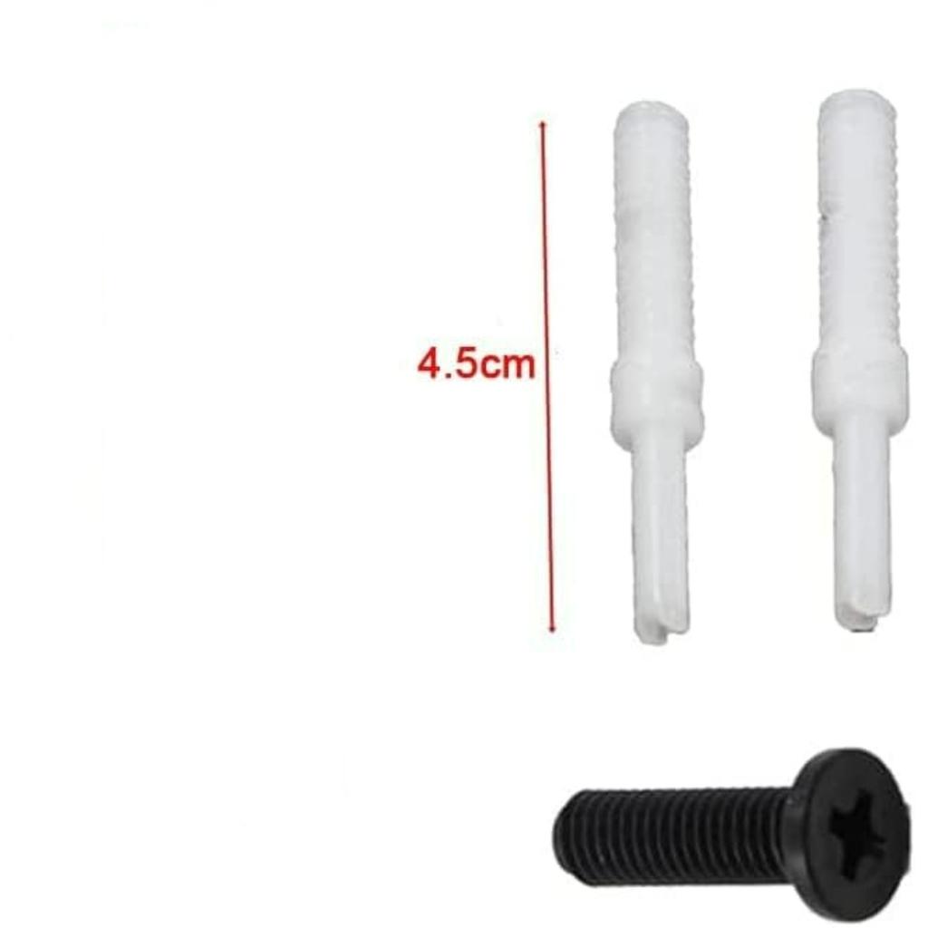 Dual Flush Push Button Threaded Push Rods Short Body D2D Chrome Compatible with AH0001800R