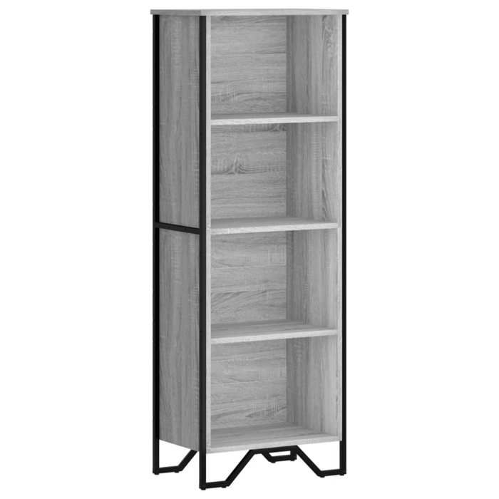 VidaXL Bibliothèque sonoma gris 50x31x137,5 cm bois d'ingénierie, étagère, étagère à livres, étagère de rangement, armoire 848612