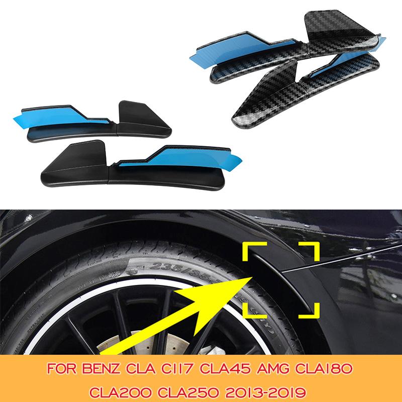 

Для Mercedes Benz CLA CLASS C117 CLA45 AMG CLA180 CLA200 CLA250 2013-2019, накладка заднего бампера автомобиля, удлинитель крыла, колесо для бровей Black