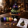 Handmade Holiday Gift for Friends Halloween Tree Crochet Pack, DIY Yarn Craft Kit with Hooks And Step Easy Pattern Tutorial by Guide, Creative