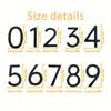 1pc Modern Black Self-Adhesive Acrylic House Number 7 - Easy Install, No Battery Required, Plastic Surface Mount Address Sign for Home