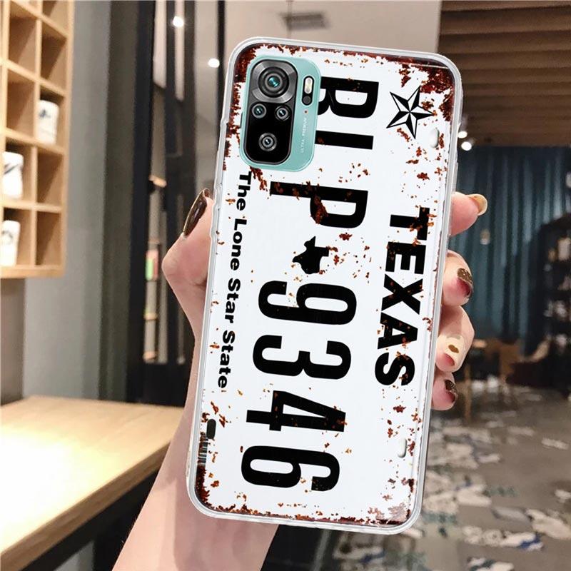 License New York Plate Number Soft Phone Case For Xiaomi Redmi Note 14 14S 13 12S 12 11S 11 11E Pro Plus 11T 10S 10 9S 5G Patter